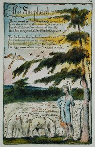 The Shepherd, illustration from Songs of Innocence and of Experience (Bentley Copy L)